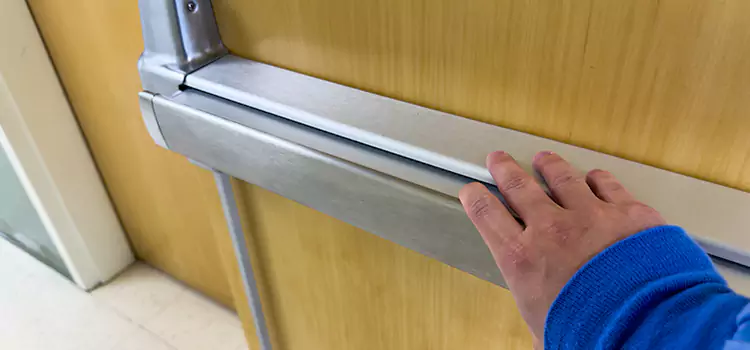 Installing a Push Bar on a Door Bay Shore